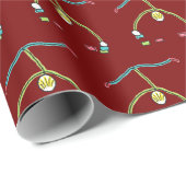 Handstand-Stockmann Geschenkpapier (Rolleneckpunkt)