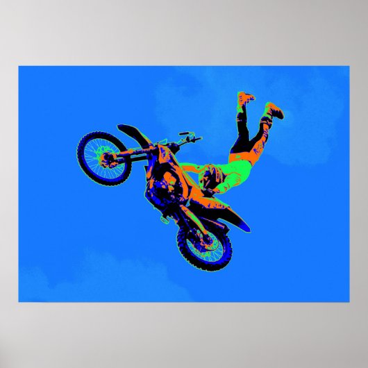 Handständer - Freestyle Motocross Stunt Poster (Vorne)