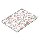 Handstich Stickerei Nahtloses Muster mit Litze Notizblock (Linke Seite)