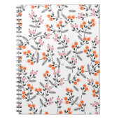 Handstich Stickerei Nahtloses Muster mit Litze Notizblock (Vorderseite)