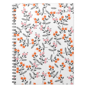 Handstich Stickerei Nahtloses Muster mit Litze Notizblock