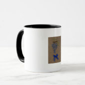 Handstickertrauben Tasse (Vorderseite Links)