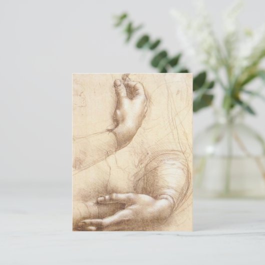 Handstudie Postkarte (Stehend Vorderseite)