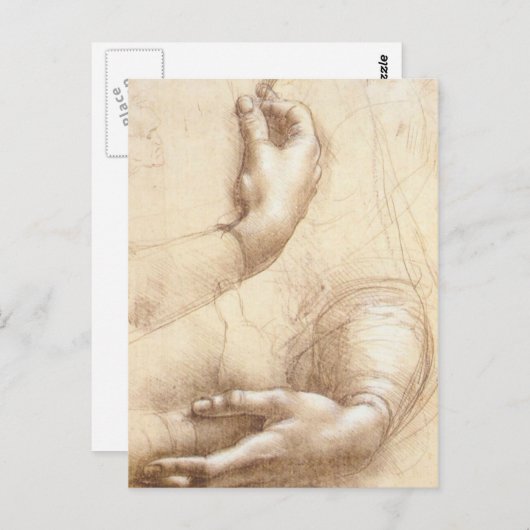 Handstudie Postkarte (Vorne/Hinten)