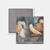 Handstudie von Edgar Degas Magnet (Vorderseite/Rückseite)