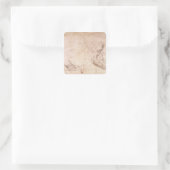 Handstudien und Arme Quadratischer Aufkleber (Tasche)