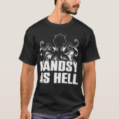 Handsy As Hell - Octopus Kraken Tintenfisch T-Shirt (Vorderseite)
