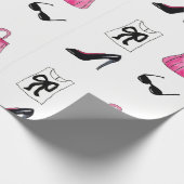 Handtasche Aquarellpapier für Modeschuhe Geschenkpapier (Ecke)