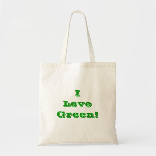 Handtasche I Liebe Grün Tragetasche (Vorne)