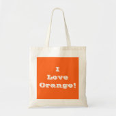 Handtasche I Liebe Orange Tragetasche (Vorne)