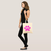 Handtasche Liebe Paws Pink Tragetasche (Vorderseite (Model))