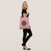 Handtasche mit schwarzer Tasche | Designer Canvas (Am Model)