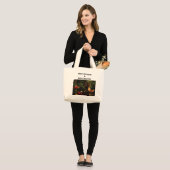 Handtasche mit Vögeln Jumbo Stoffbeutel (Vorderseite (Model))