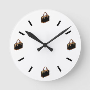 Handtasche Runde Wanduhr