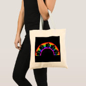 Handtaschen auf einem Regenbogen Tragetasche (Vorderseite (Produkt))