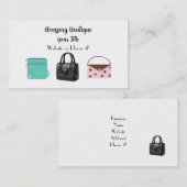 Handtaschen für Boutiquen Visitenkarte (Vorne/Hinten)