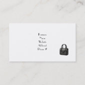 Handtaschen für Boutiquen Visitenkarte (Rückseite)