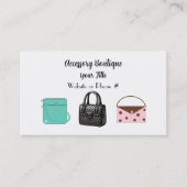 Handtaschen für Boutiquen Visitenkarte (Vorderseite)