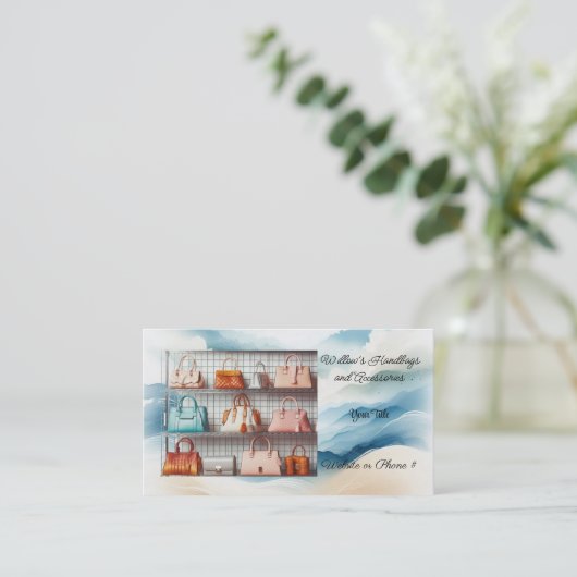 Handtaschen für Farbdesigner Zubehör Visitenkarte (Stehend Vorderseite)