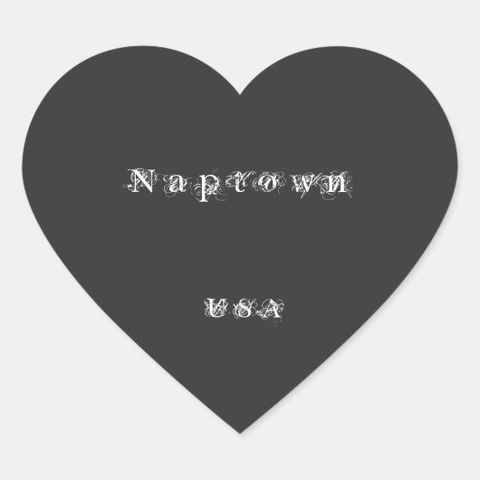 Handtaschen-Fußbodenmatte Luftkühler Herz-Aufkleber (Vorderseite)