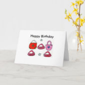 Handtaschen, Happy Birthday Karte (Gelbe Blume)