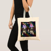 Handtaschen Hunde sind Sterne Tragetasche (Vorderseite (Produkt))