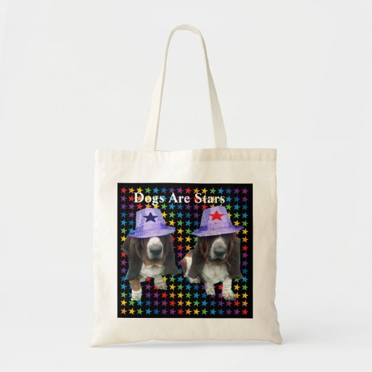 Handtaschen Hunde sind Sterne Tragetasche (Vorne)
