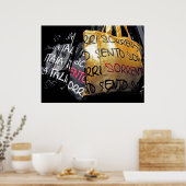 Handtaschen in Sorrento, Italien Poster (Küche)