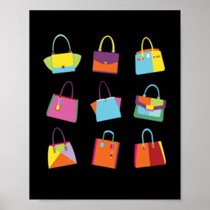 Handtaschen Kollektion Mode Poster