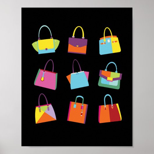 Handtaschen Kollektion Mode Poster (Vorne)