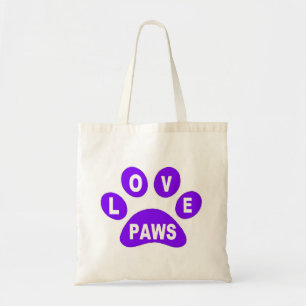 Handtaschen Liebe Paws auf Paws Lila Tragetasche