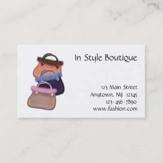 Handtaschen-Visitenkarte Visitenkarte