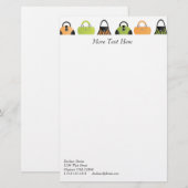 Handtaschenaufstellung Briefpapier (Vorne/Hinten)