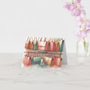 Handtaschenkarte Sie haben Style Begrüßung Got Karte