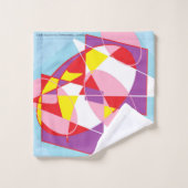 Handtuch: Abstrakte Designs Badhandtuch Set (Waschlappen)