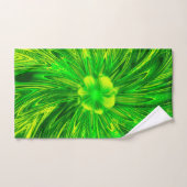 Handtuch Abstrakte Linien Grüne Blume Badhandtuch Set (Handtuch)