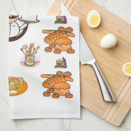 Handtuch aus der Brotsküche (Viertel Falte)