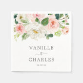 Handtuch aus Hochzeitshandtuch mit Blumen Serviette (Vorderseite)