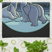 Handtuch aus Native Bear Art Polar Bärentuch (Gefaltet)