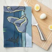 Handtuch aus Native Bear Art Polar Bärentuch (Viertel Falte)