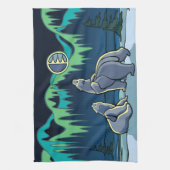 Handtuch aus Native Bear Art Polar Bärentuch (Vertikal)