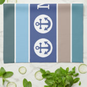Handtuch aus Nautic Stripes (Gefaltet)