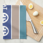 Handtuch aus Nautic Stripes (Viertel Falte)