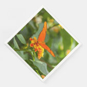 Handtuch aus Papier, Foto eines Schmetterlinges Serviette (Ecke)