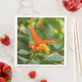 Handtuch aus Papier, Foto eines Schmetterlinges Serviette (Beispiel)