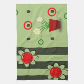 Handtuch aus roter Blume (Vertikal)