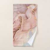 Handtuch aus weichem und schicken goldenen Marmor Badhandtuch Set (Handtuch)