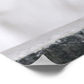 Handtuch aus weißem WELLNESS-CENTER Poster (Ecke)