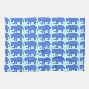 Handtuch Blaue Baby Elefanten