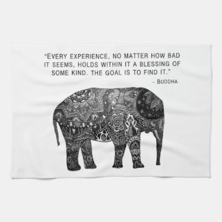 Handtuch-Buddha-Hennastrauch-Elefant-Klugheit Geschirrtuch